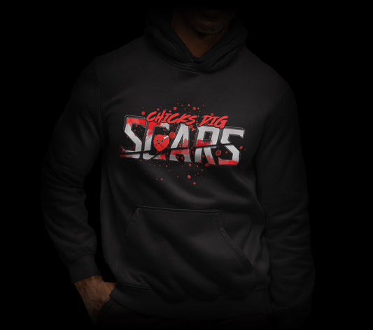 Chicks Dig Scars Hooded Sweatshirt