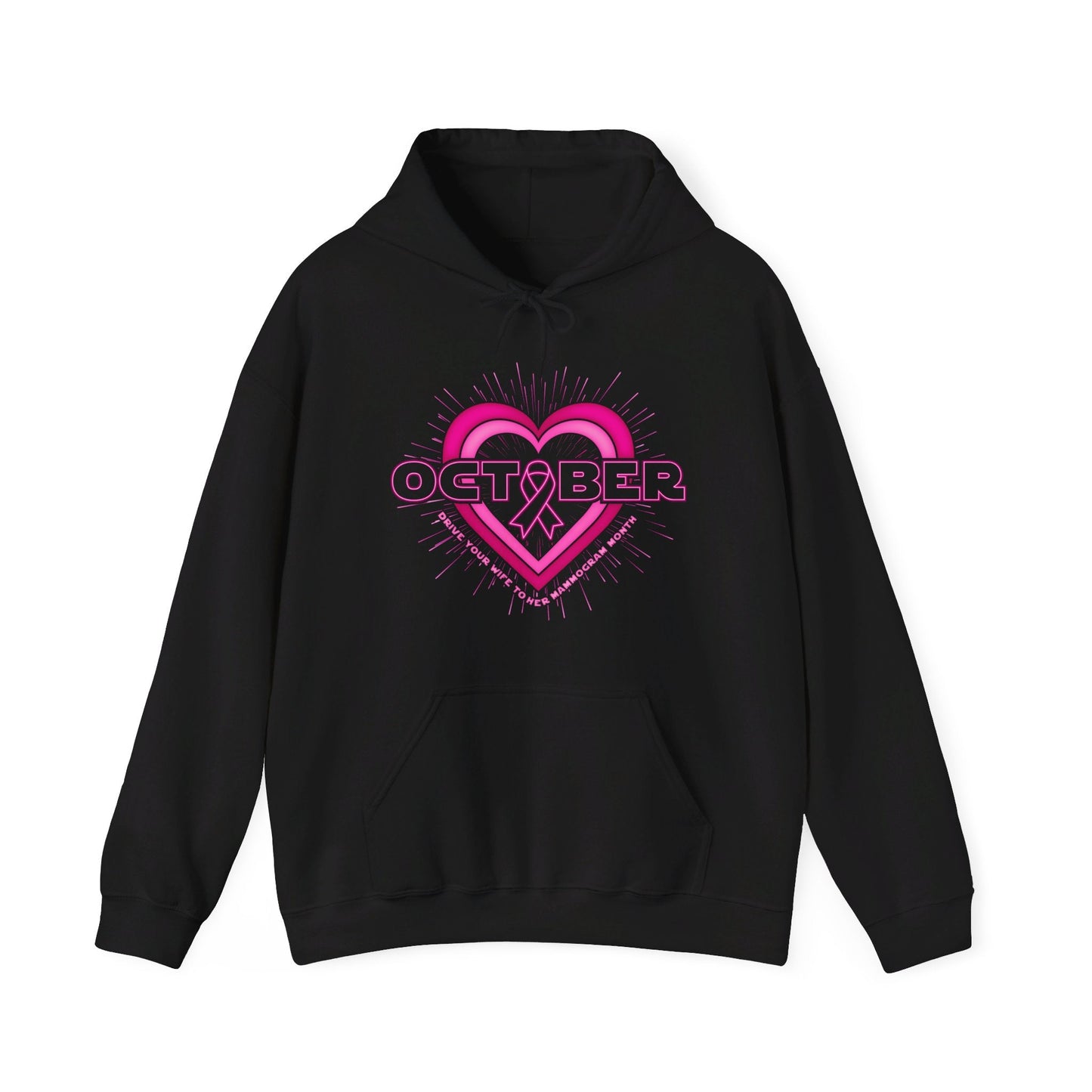 October Mammogram Month Hooded Sweatshirt