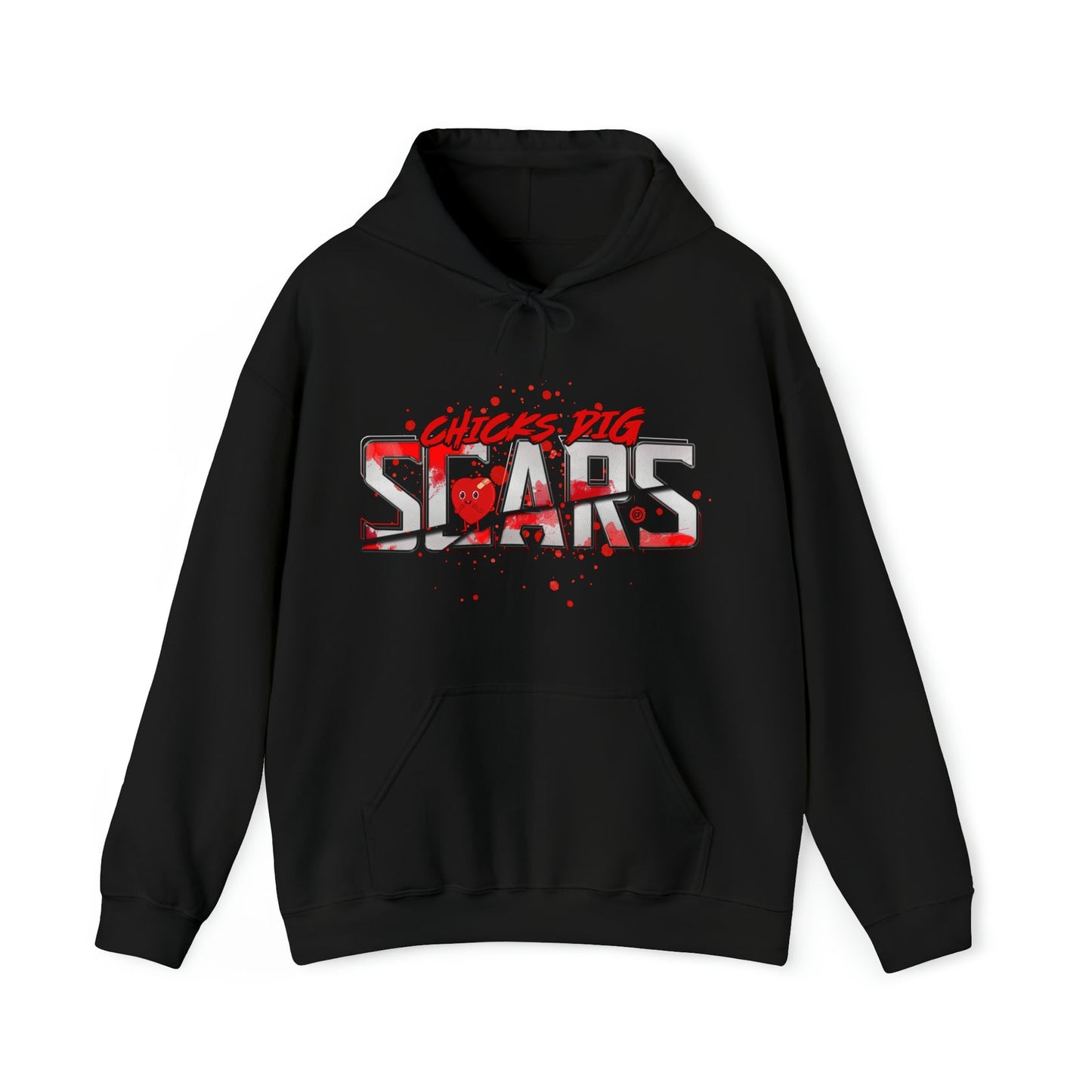 Chicks Dig Scars Hooded Sweatshirt