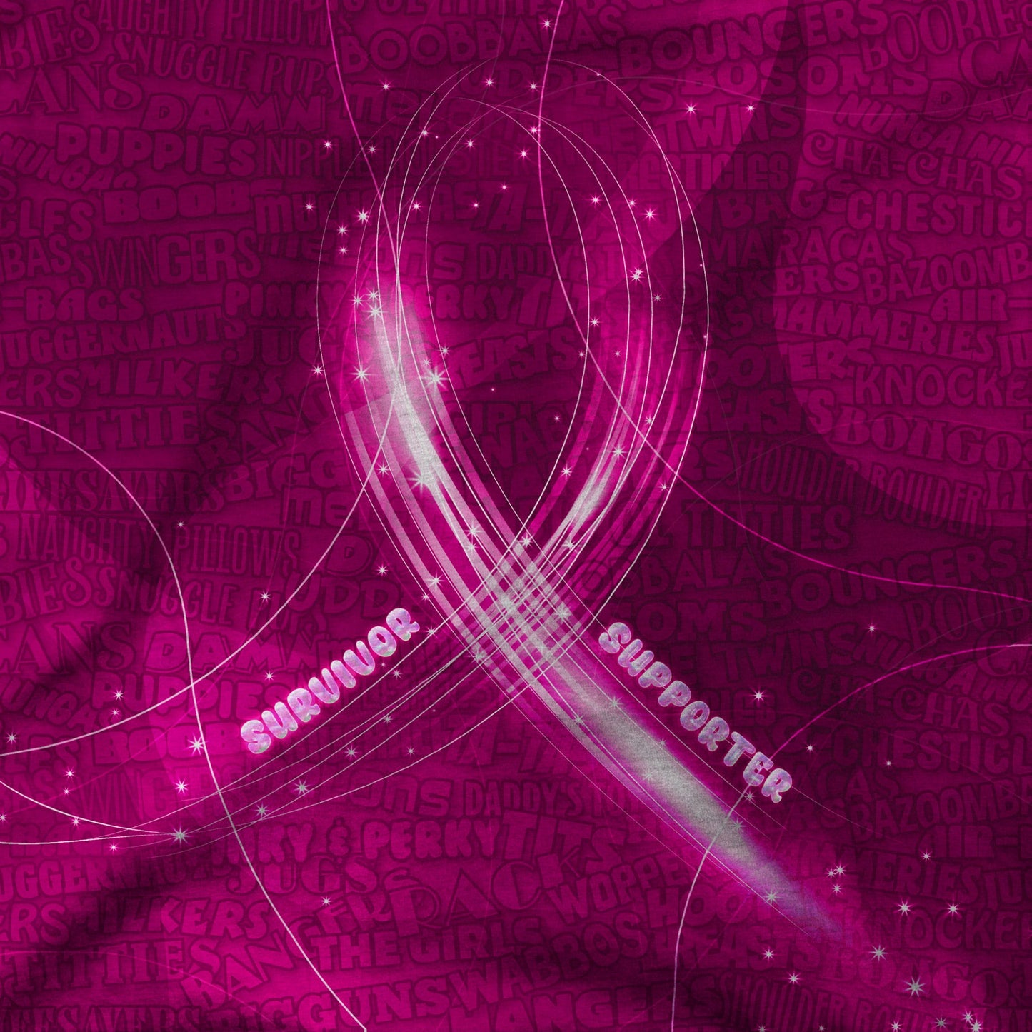 Breast Cancer Awareness Long Sleeve Shirt (with graffiti)
