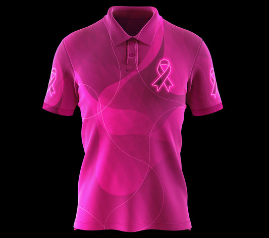 Breast Cancer Awareness Polo Shirt (without graffiti)