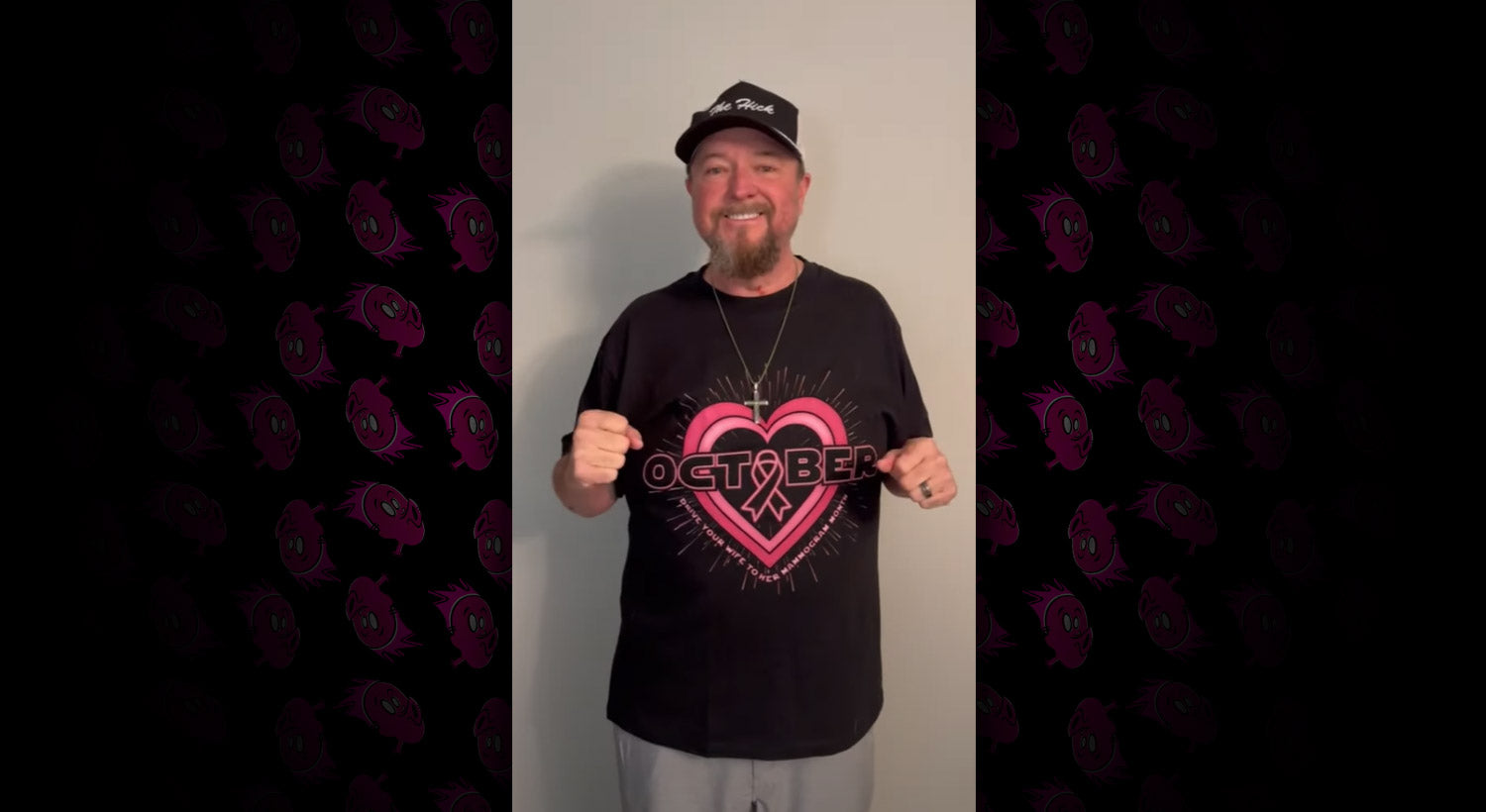 Load video: Country music star Colt Ford rocking the killer &quot;Hotter than Doughnut Grease&quot; t-shirt he designed with SP!TTAKE MERCH around one of his sayings!