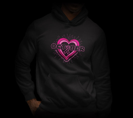 October Mammogram Month Hooded Sweatshirt